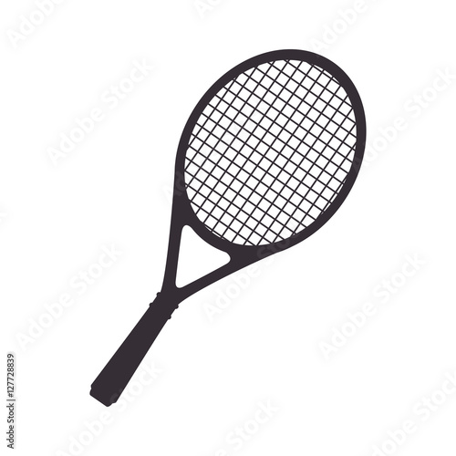 tennis racket equipment icon vector illustration design © Gstudio