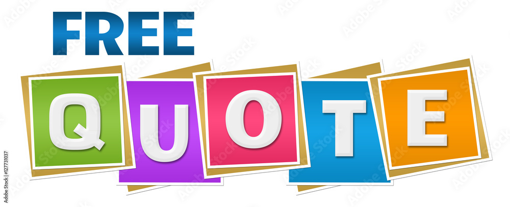 Free Quote Colorful Blocks Text Free Quote Colorful Blocks Text
