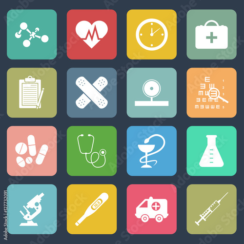 Medicine icons. Health.