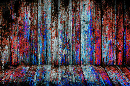vintage colorful wooden wall background.