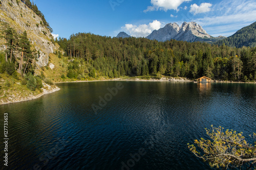 The Blindsee, a mountain lake in tyrolian alps