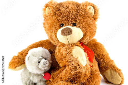teddy bear , Soft plush toy. © parntawan1987
