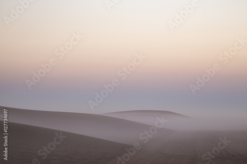 Sunrise in a desert near Dubai © katiekk2