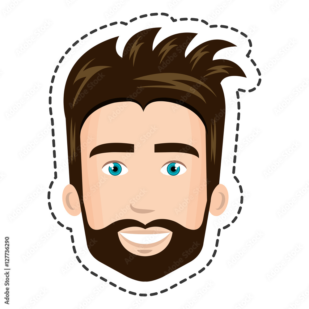 businessman character avatar icon vector illustration design