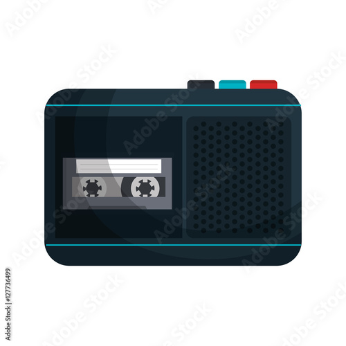 radio recorder breaking news vector illustration design