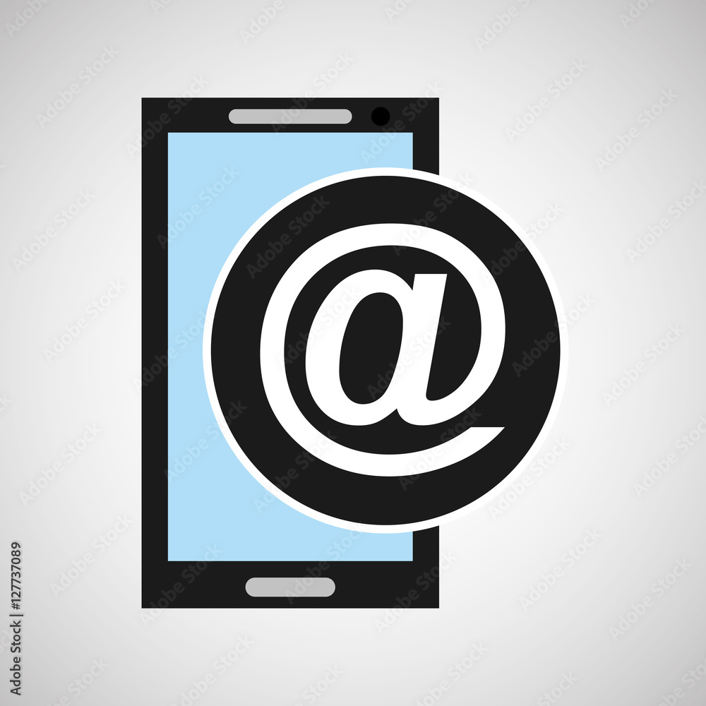 social media mobile app at mail icon vector illustration eps 10 social media mobile app at mail icon vector illustration eps 10