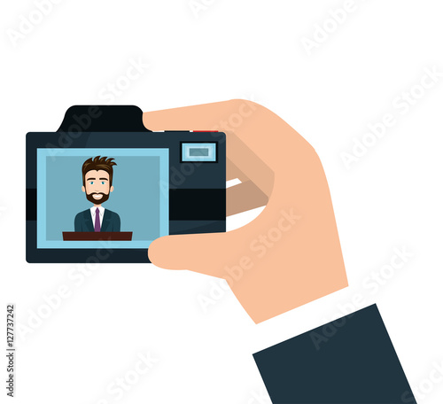 camera photographic isolated icon vector illustration design © Gstudio