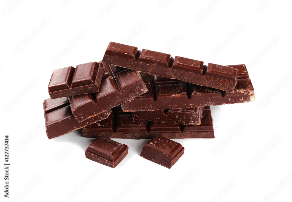 chocolate bars isolated on white background chocolate bars isolated on white background