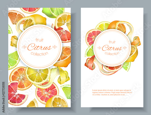 Citrus vertcal banners