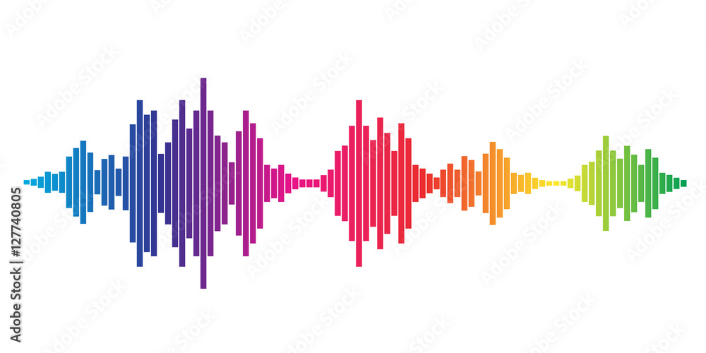 Colorful Sound waves Colorful Sound waves