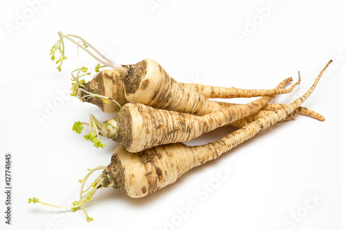 fresh homemade parsley root