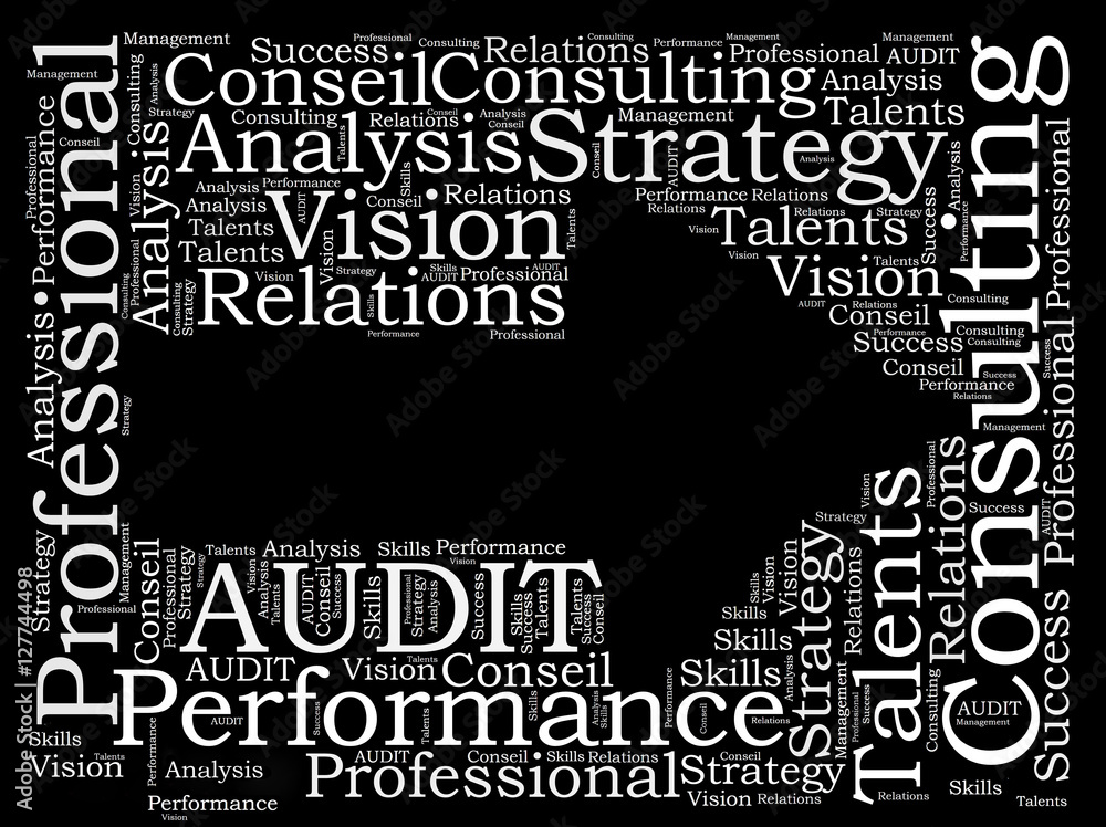 Fototapeta premium audit word cloud