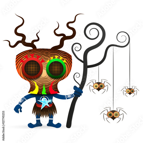 voodoo shaman illustration