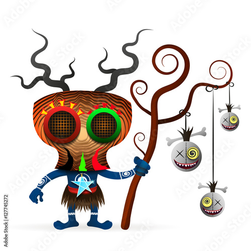 voodoo shaman illustration