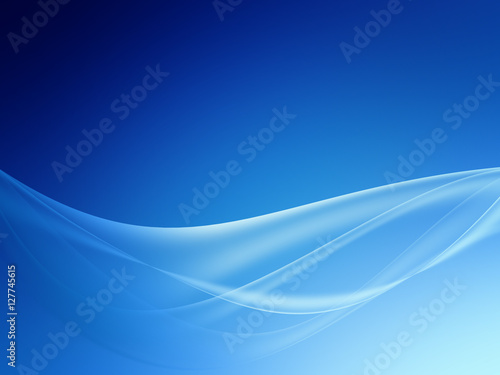  Blue and White smooth twist light lines background