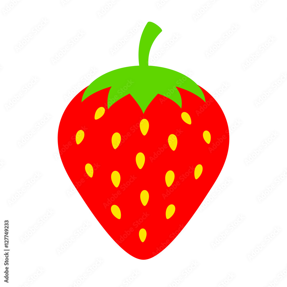 Fototapeta premium Strawberry vector icon
