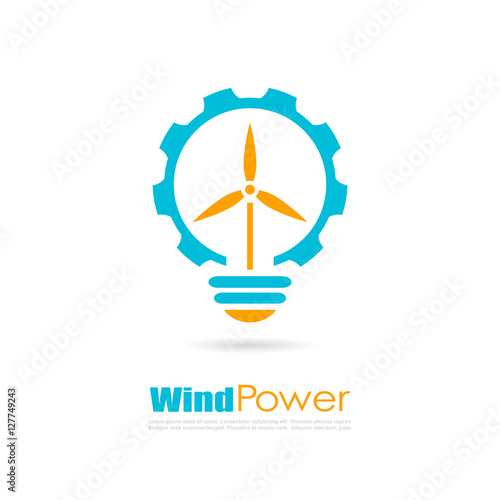 Wind power logo
