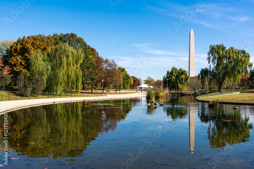 Washington Monument Natural Landscape Constitution Gardens Grass
