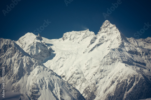 Winter mountains panorama © explorich