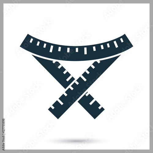 Sewing centimeter icon. Simple design for web and mobile