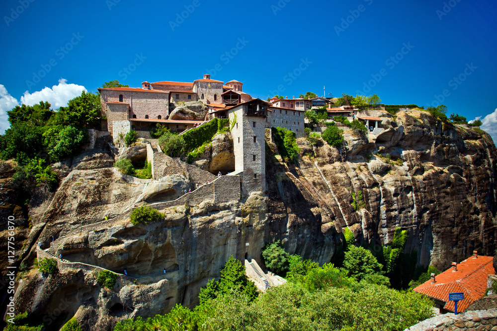 Meteora Rock Formations. One of the largest complexes of monasteries in Greece