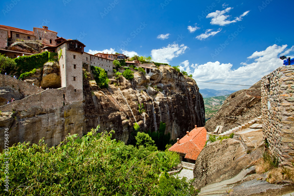 Meteora Rock Formations. One of the largest complexes of monasteries in Greece Meteora Rock Formations. One of the largest complexes of monasteries in Greece