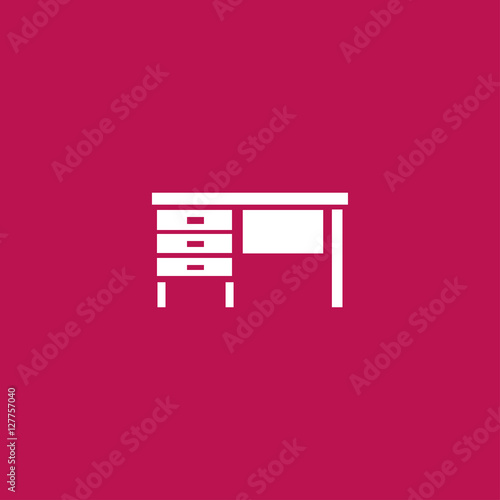 office desk icon illustration vector