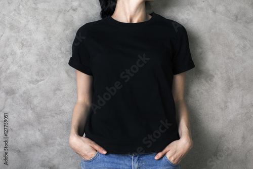 Girl in black shirt