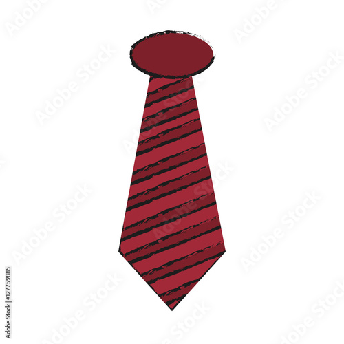 Necktie icon. Hipster style vintage retro fashion and culture theme. Isolated design. Vector illustration
