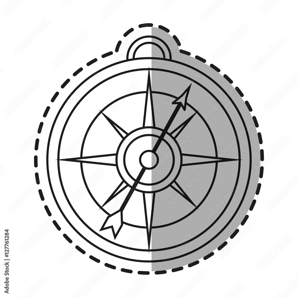 Compass icon. Instrument tool navigation and location theme. Isolated design. Vector illustration Compass icon. Instrument tool navigation and location theme. Isolated design. Vector illustration
