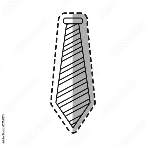 Necktie icon. Hipster style vintage retro fashion and culture theme. Isolated design. Vector illustration