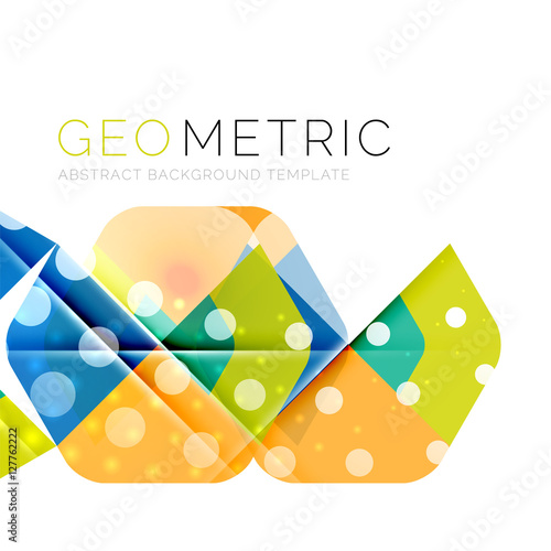 Modern abstract round shapes repititon background