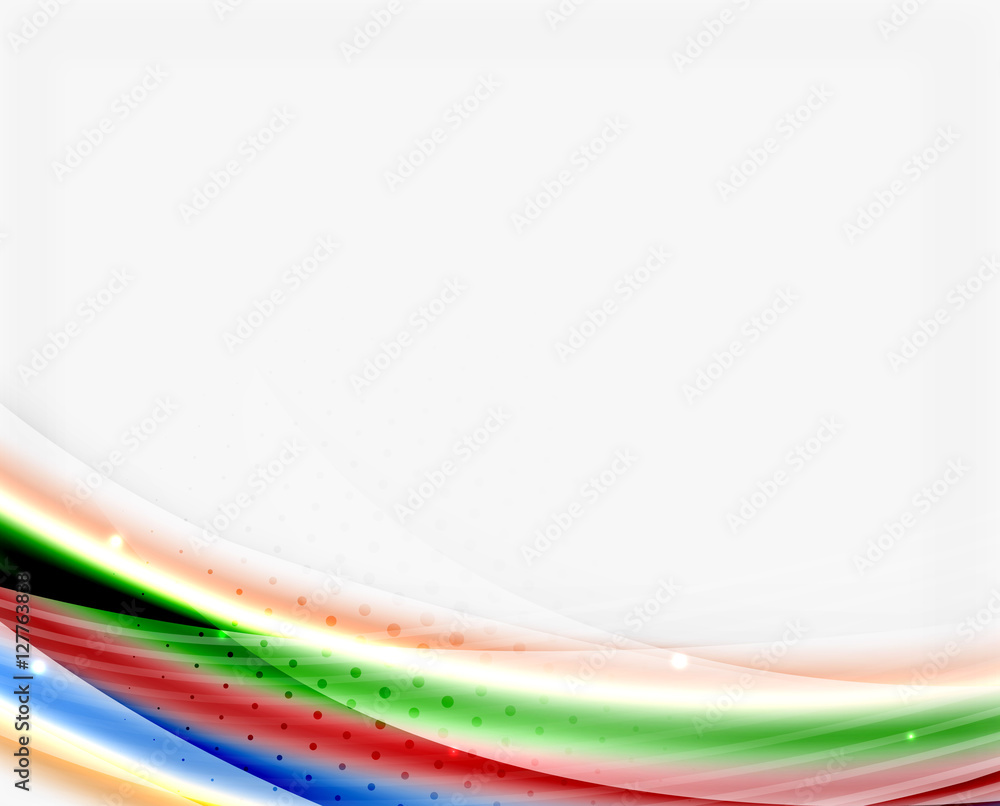 Colorful modern wave line, business abstract layout Colorful modern wave line, business abstract layout