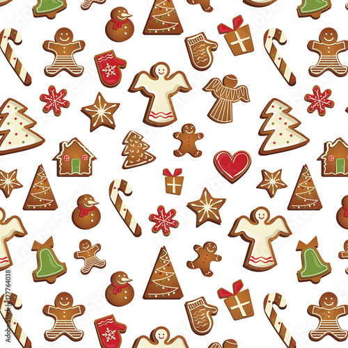 christmas gingerbread pattern