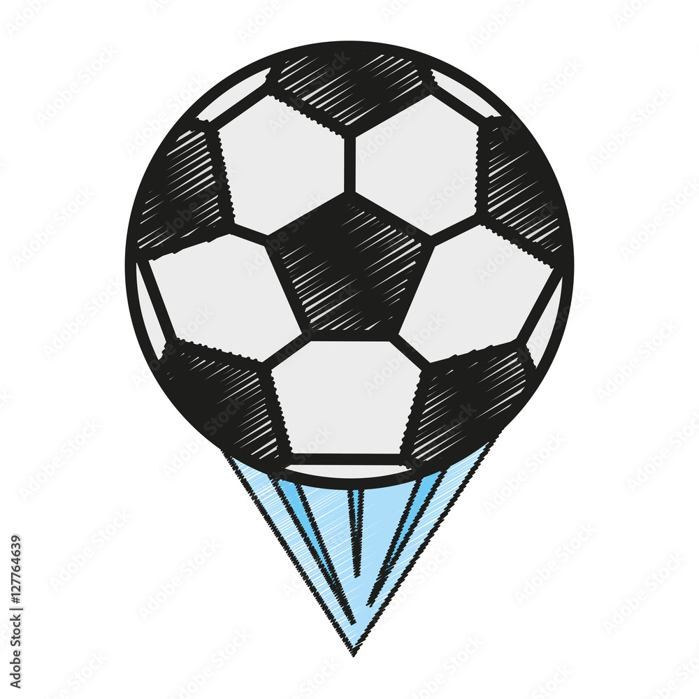 Ball icon. Soccer sport hobby competition and game theme. Isolated design. Vector illustration Ball icon. Soccer sport hobby competition and game theme. Isolated design. Vector illustration
