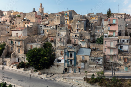 Fototapeta Naklejka Na Ścianę i Meble -  Town of Ragusa Superiore in Sicily, Italy
