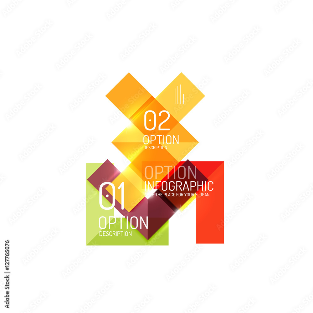 Abstract background, geometric infographic option templates Abstract background, geometric infographic option templates