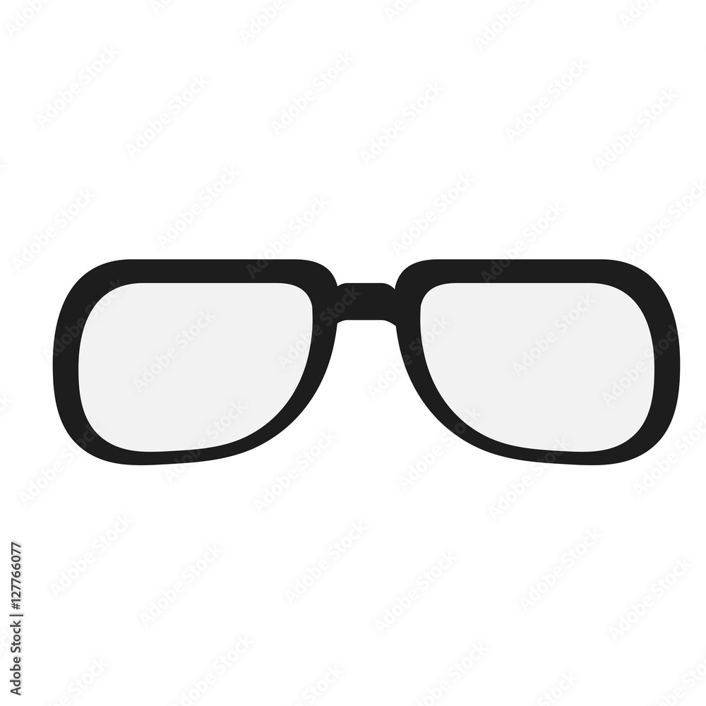 Glasses icon. Fashion style accessory eyesight and lens theme. Isolated design. Vector illustration Glasses icon. Fashion style accessory eyesight and lens theme. Isolated design. Vector illustration
