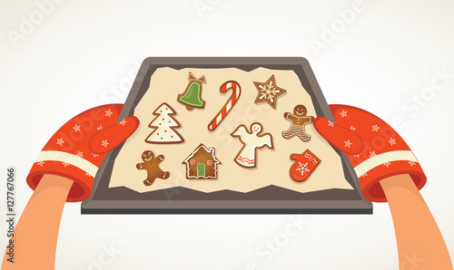 Christmas bakery gingerbread cookies