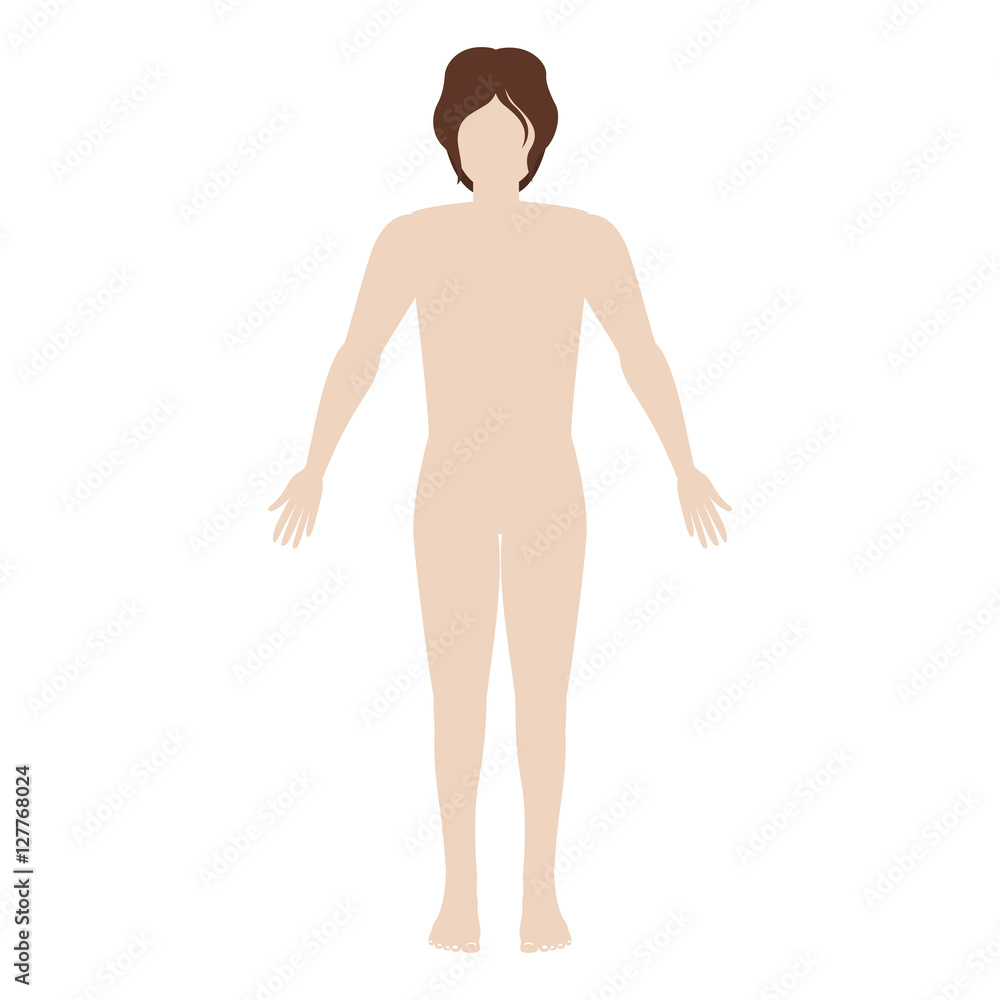Silhouette man with full body vector illustration Silhouette man with full body vector illustration