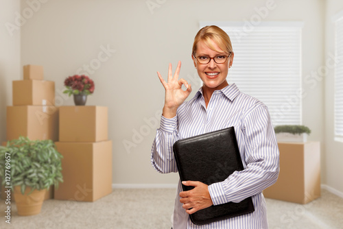 Female Real Estate Agent wi...
