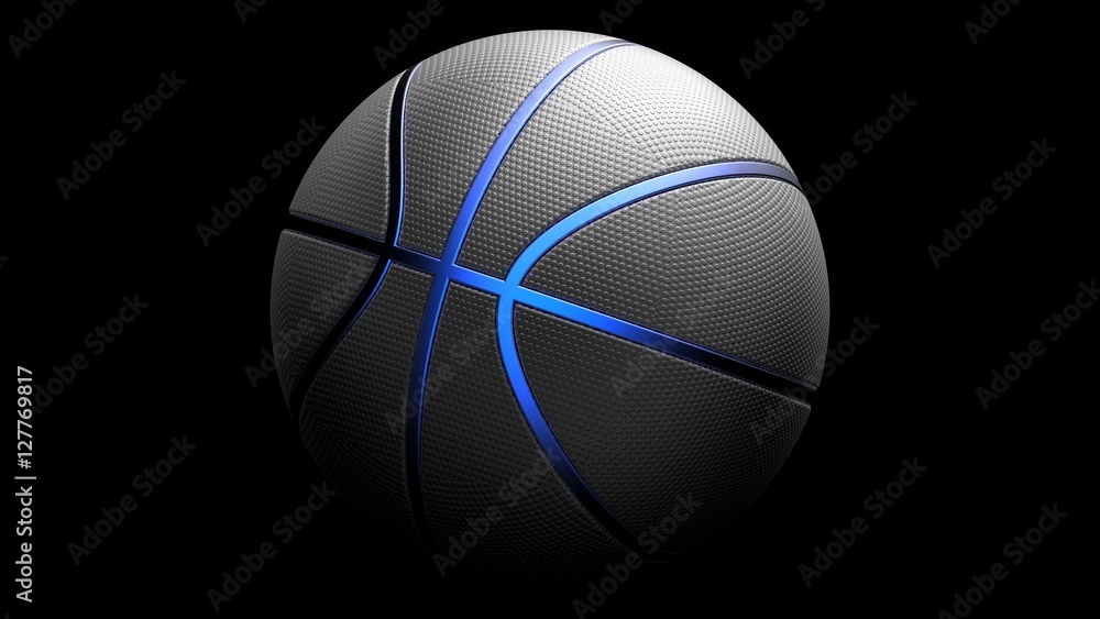Fototapeta premium Basketball. 3D illustration. 3D CG. High resolution.