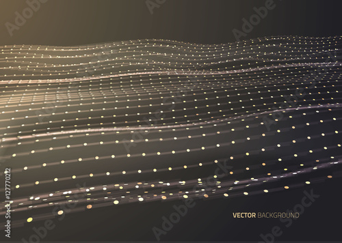 Abstract geometric technology design element.