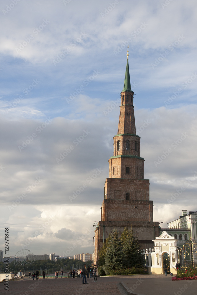 leaning tower in kremlin,kazan,russian federation leaning tower in kremlin,kazan,russian federation