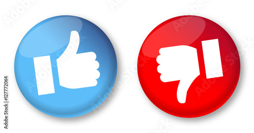 Thumbs up and thumbs down