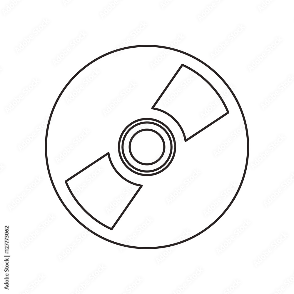Cd device icon. Cinema movie video film and media theme. Isolated design. Vector illustration Cd device icon. Cinema movie video film and media theme. Isolated design. Vector illustration