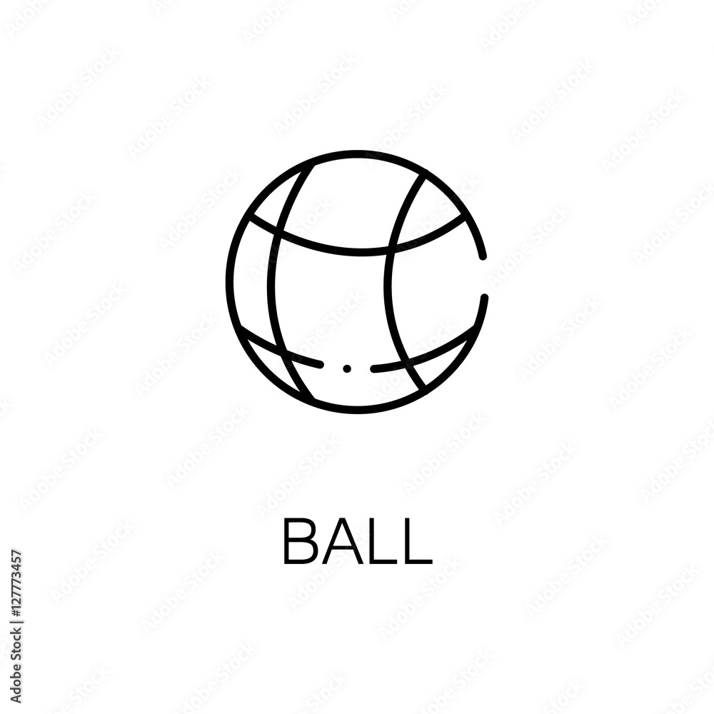 Ball icon or logo for web design