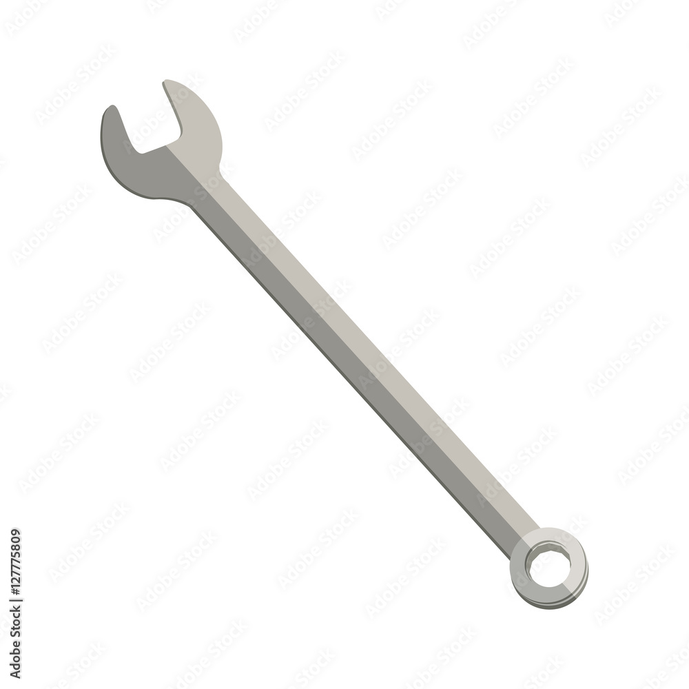 metallic wrench mixt icon tool vector illustration metallic wrench mixt icon tool vector illustration