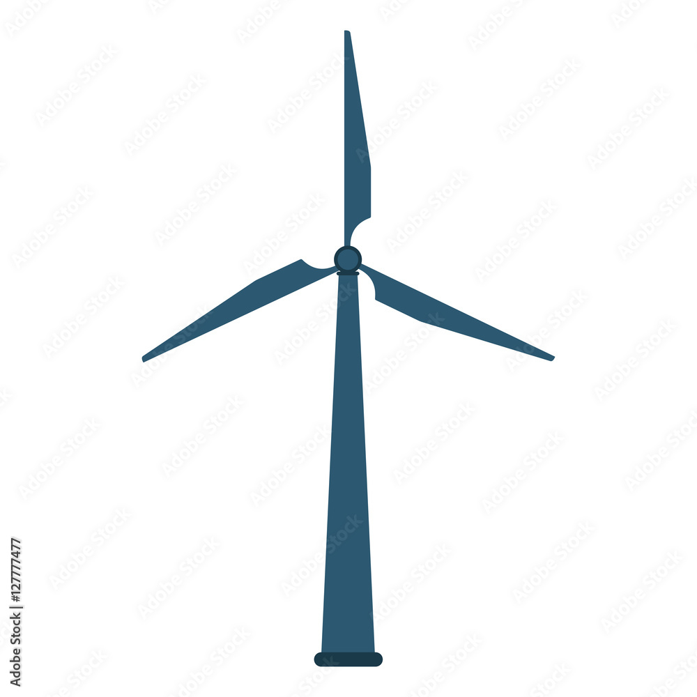 Wind mill icon. Ecology renewable conservation and saving theme. Isolated design. Vector illustration Wind mill icon. Ecology renewable conservation and saving theme. Isolated design. Vector illustration