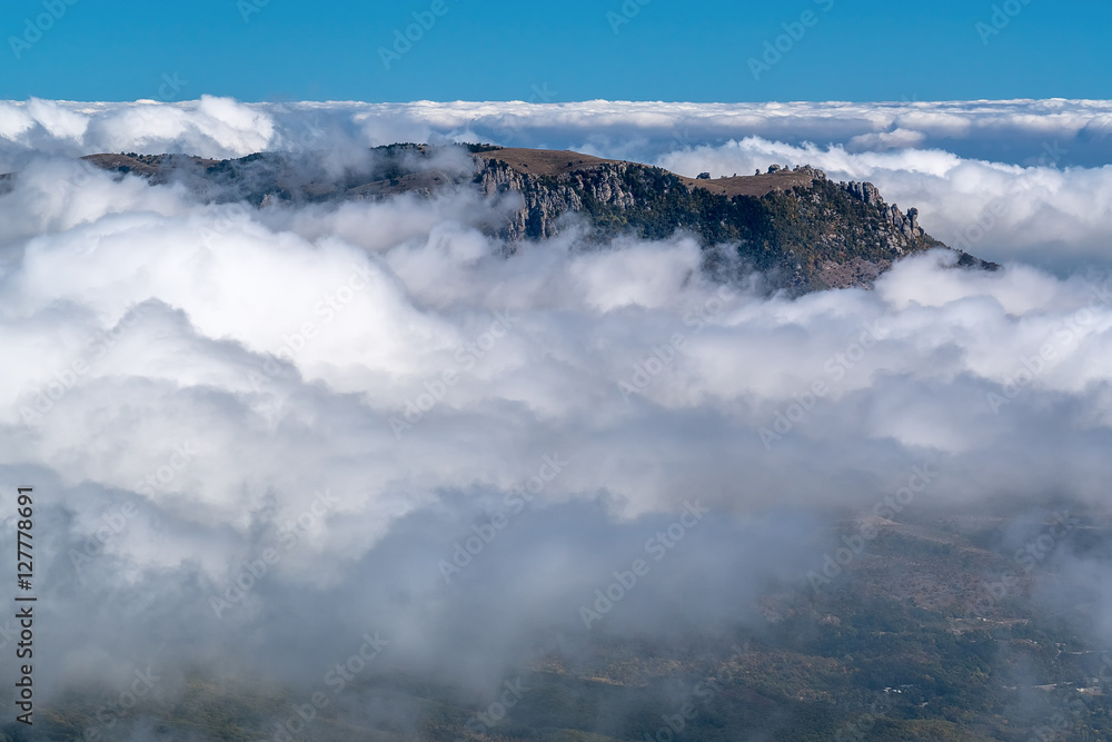 Mountain Demerdzhi, wrapped in mist